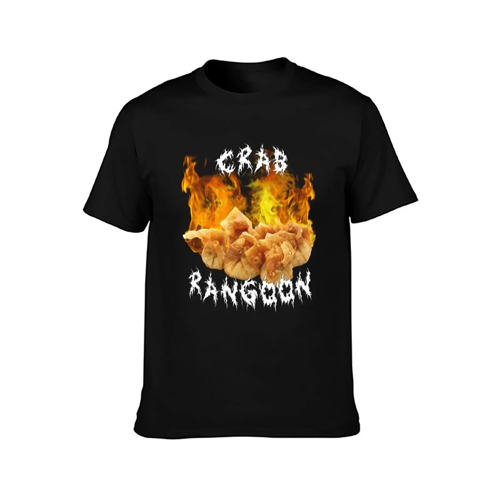 CRAB RANGOON T-Shirt Retro Style Print Casual Top
