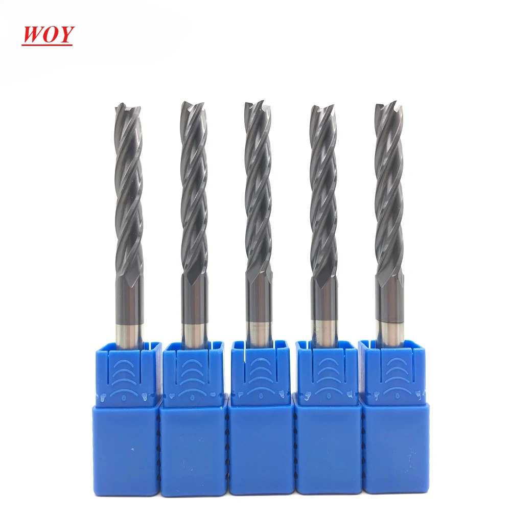 

WOY 4Flute Φ10.0*10D*100L HRC50 CNC machine tool solid carbide endmill Tungsten Steel Milling Cutter End Mill cuttering tool