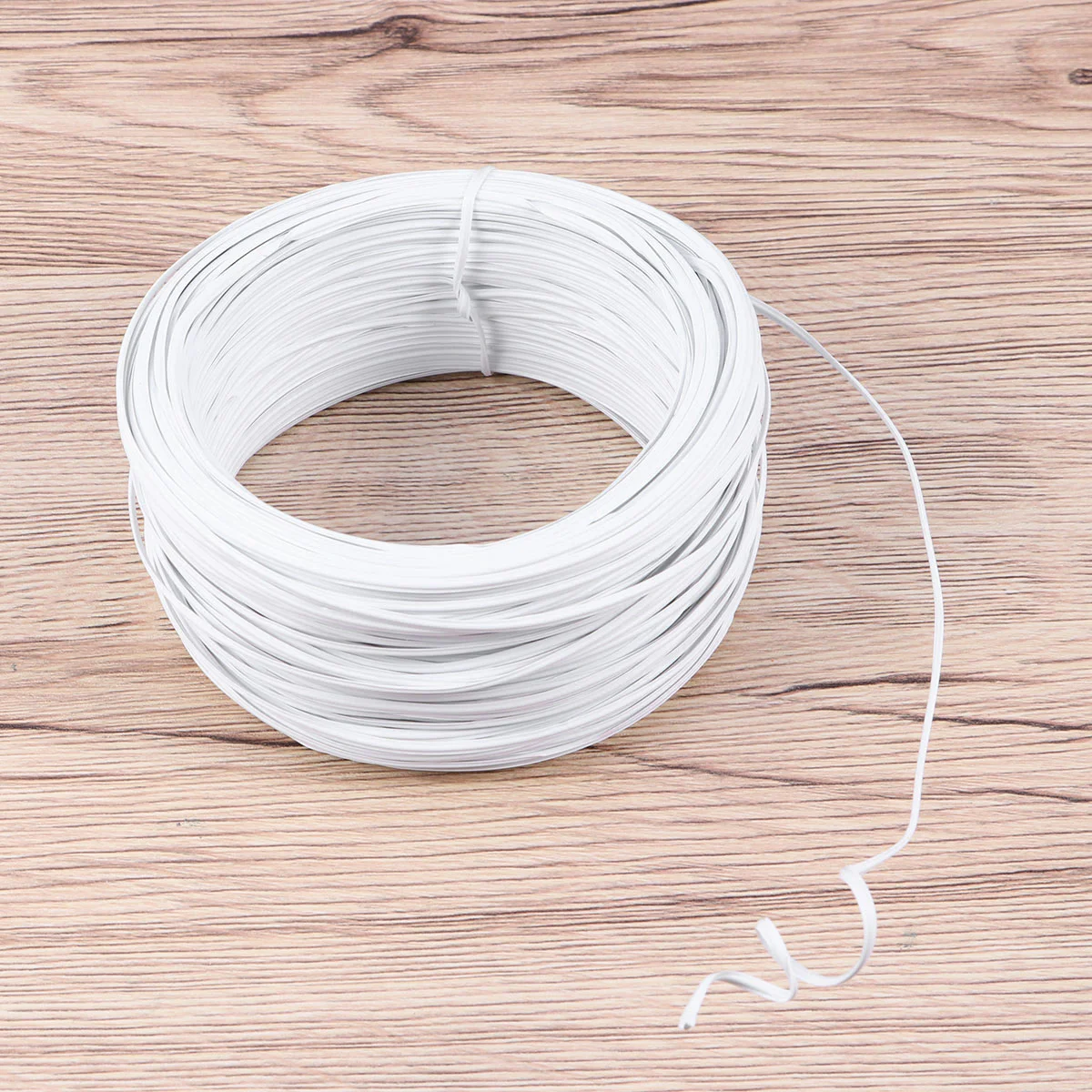 55 Meters PVC Glue Coated Wire Binding Garden Wire Binding Iron Wire (White) Gardening Iron Wire Binding Wire