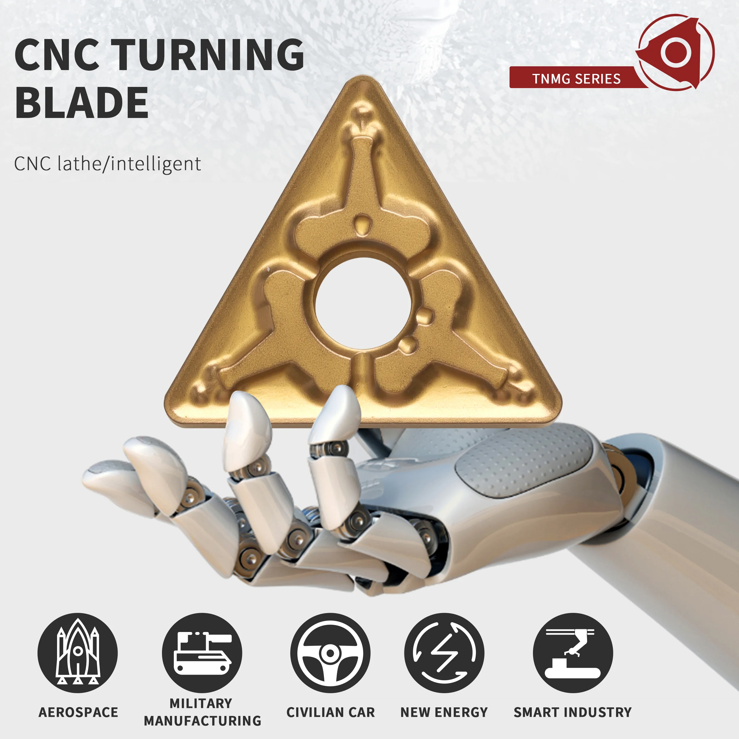 TNMG160404-TM NK3030 TNMG160408 utensili per tornitura CNC inserti in metallo duro taglio lavorazione triangolo ad alte prestazioni. Uso su due lati