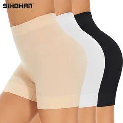 Pantalones cortos de seguridad para mujer, bragas sin costuras de cintura alta, moldeador de cuerpo deportivo, Bóxer transpirable, pantalones cortos adelgazantes para gimnasio y ciclismo