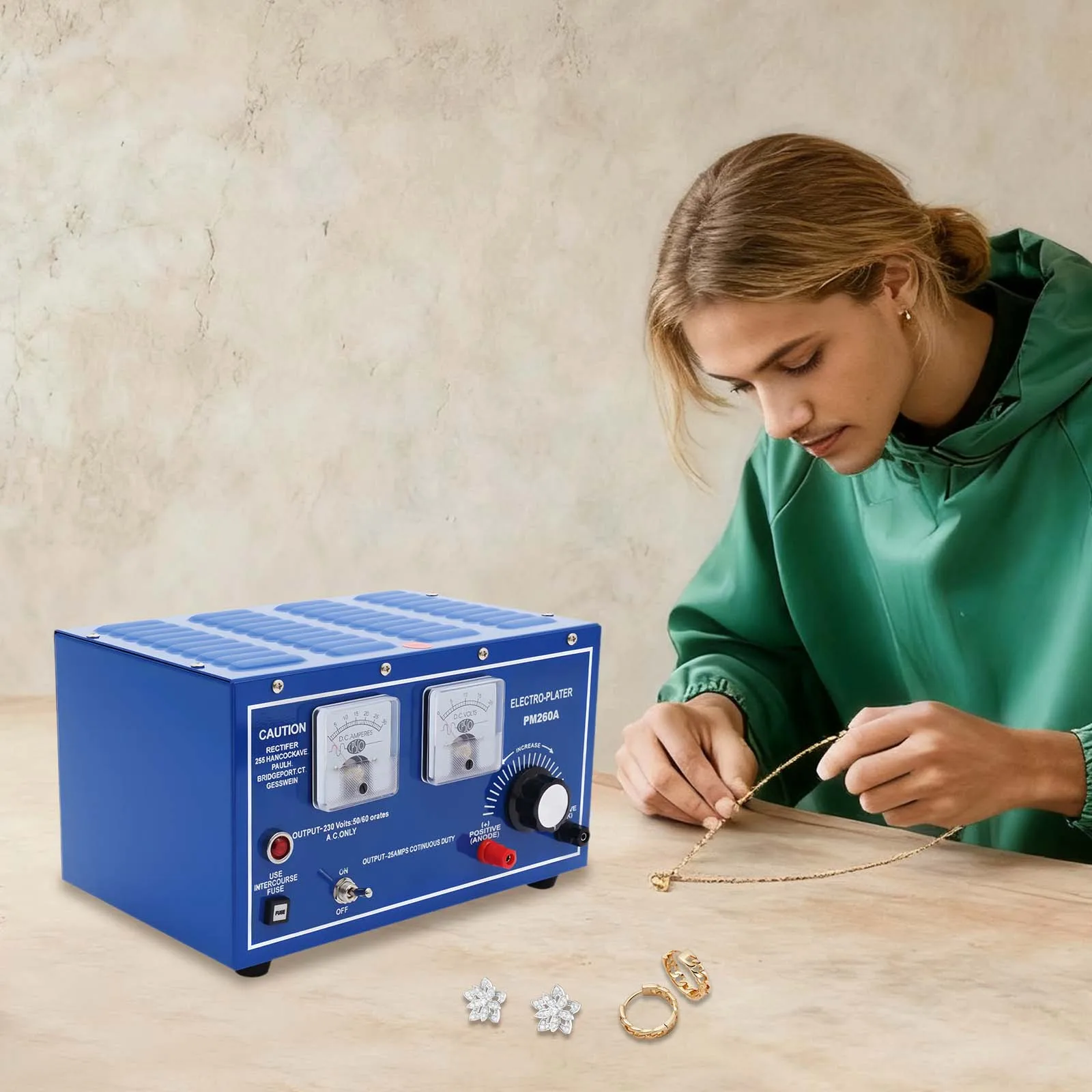 

Gold Plating Machine 110V 30A Jewelry Plating Machine Plating Rectifier Jewelry Electroplating Machine for Watch Belt Jewelry