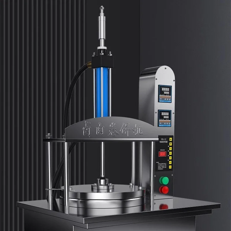 Commercial Fully Automatic Pancake Press (Hydraulic) can produce spring roll wraps, Peking duck wraps, and braised pork wraps