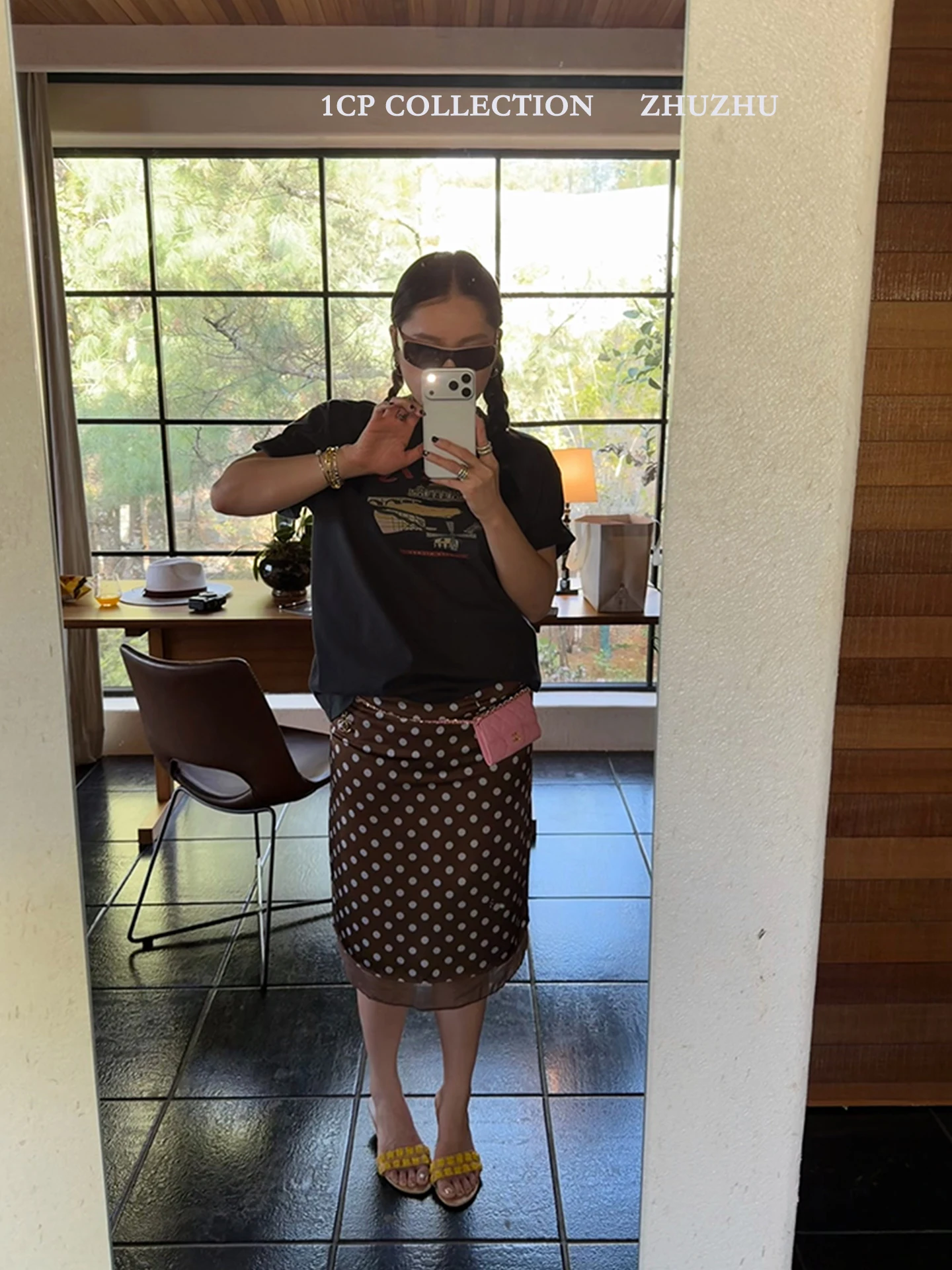 Slimming Retro Polka Dot Halter Neck  Dress Women's High Waist Straight Cut Midi Skirt Fashionable Alluring Summer New Ar...