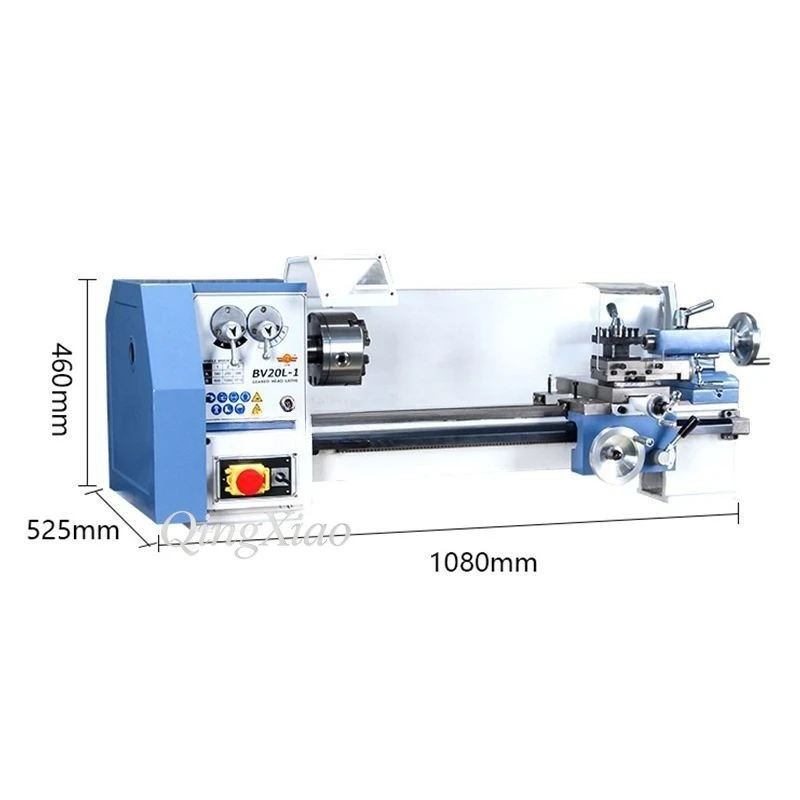 CJM20L-1 Home Bench Lathe Rigid Structure Low Noise Educational Lathe Gear Speed Change Small Lathe