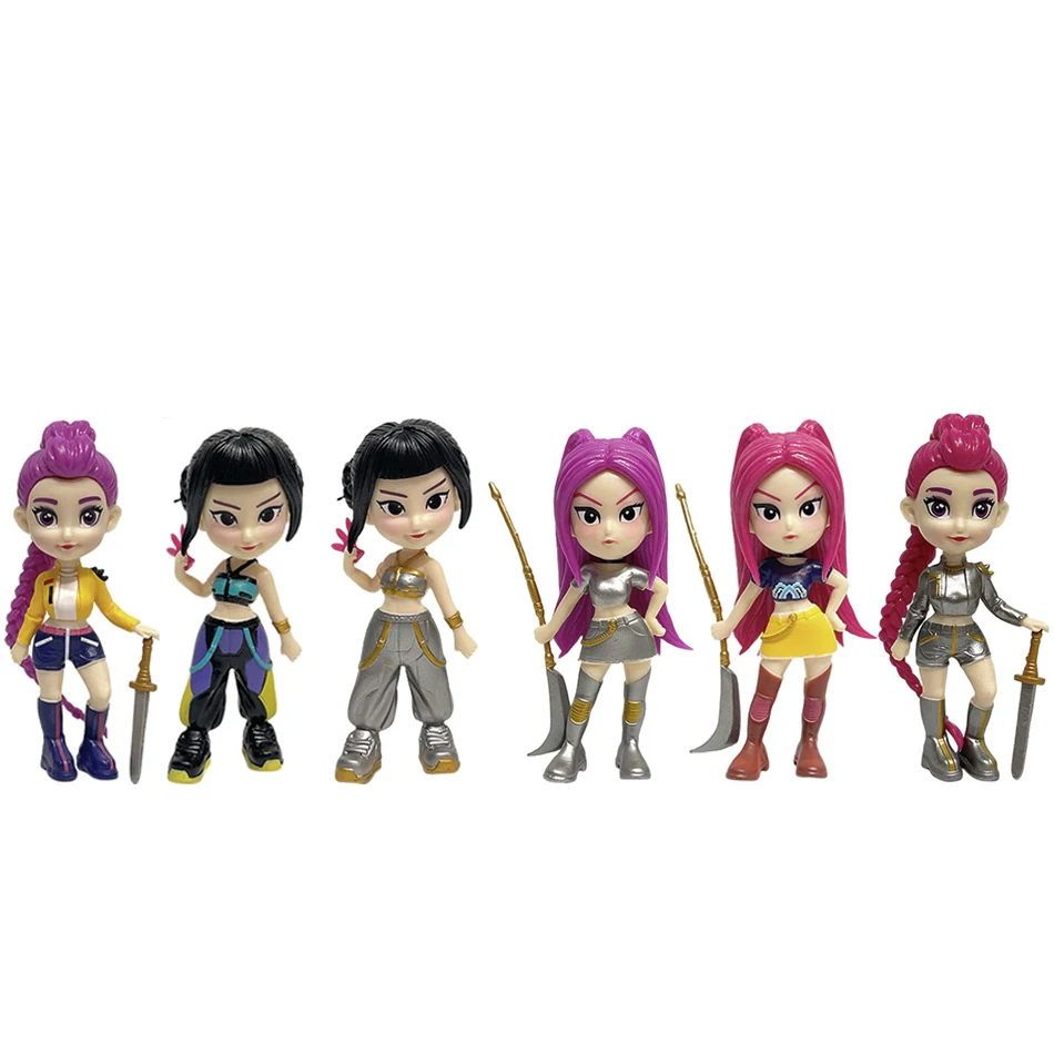 شخصية أنيمي Kpops شيطان الصيادين رومي زوي ميرا أنيمي بولي فينيل كلوريد مجموعة شخصيات الحلي المكتبية هدية للأطفال #5