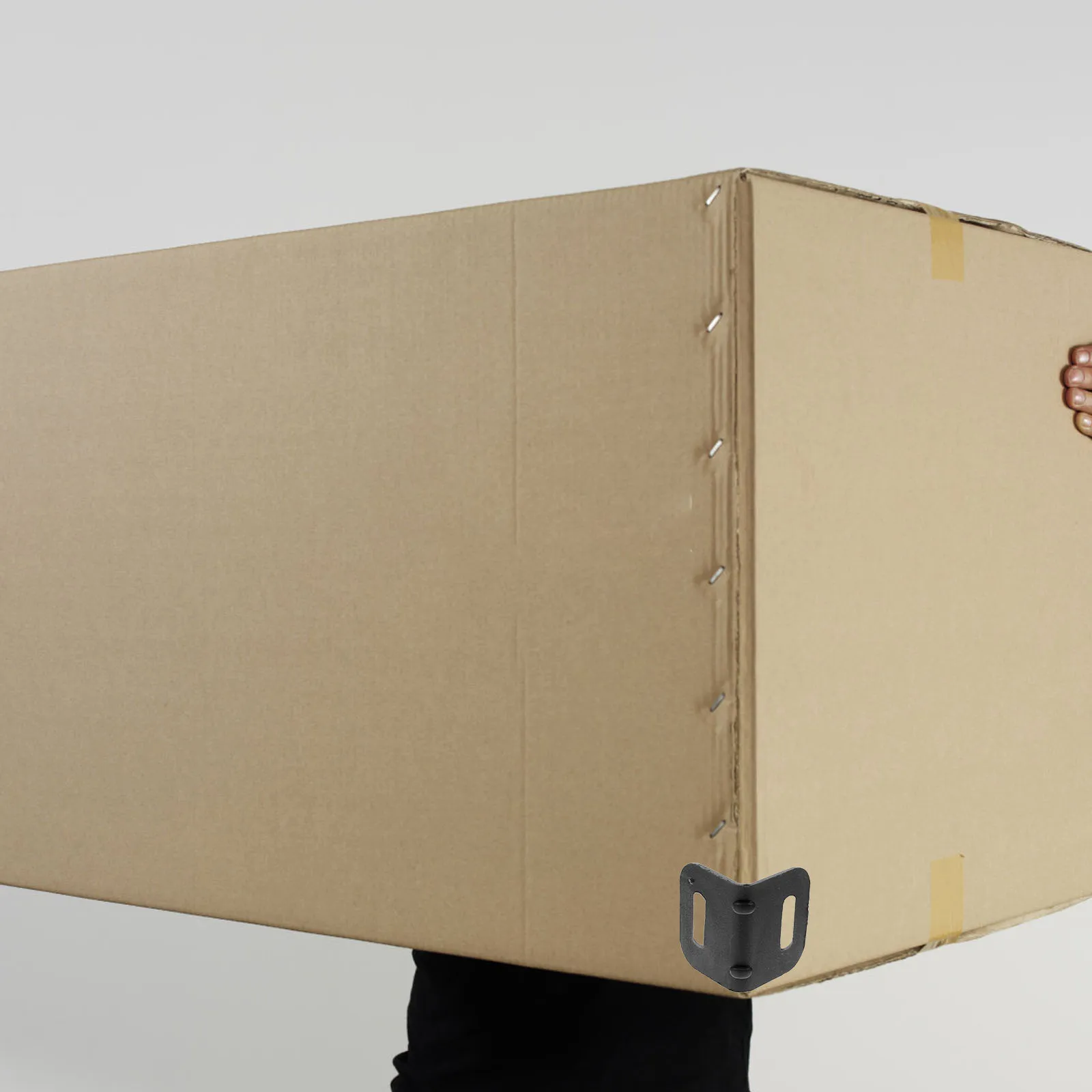 100pcs Corner Protector 20Mm Black Plastic Edge Protector For Shipping Moving Packaging Corner Guards Anti-Collision Angle