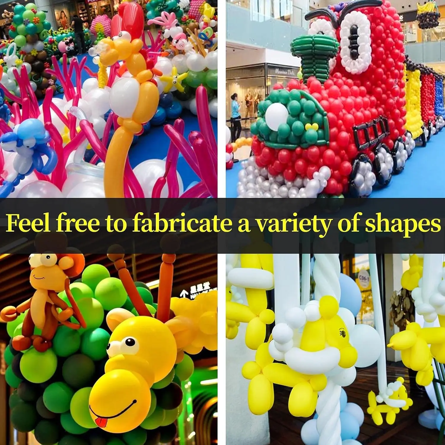 100 個の肥厚ロングバルーン結び目アーチツイストラテックスモデリングスキニー誕生日バルーン子供のためのパーティー結婚式 Decoartion