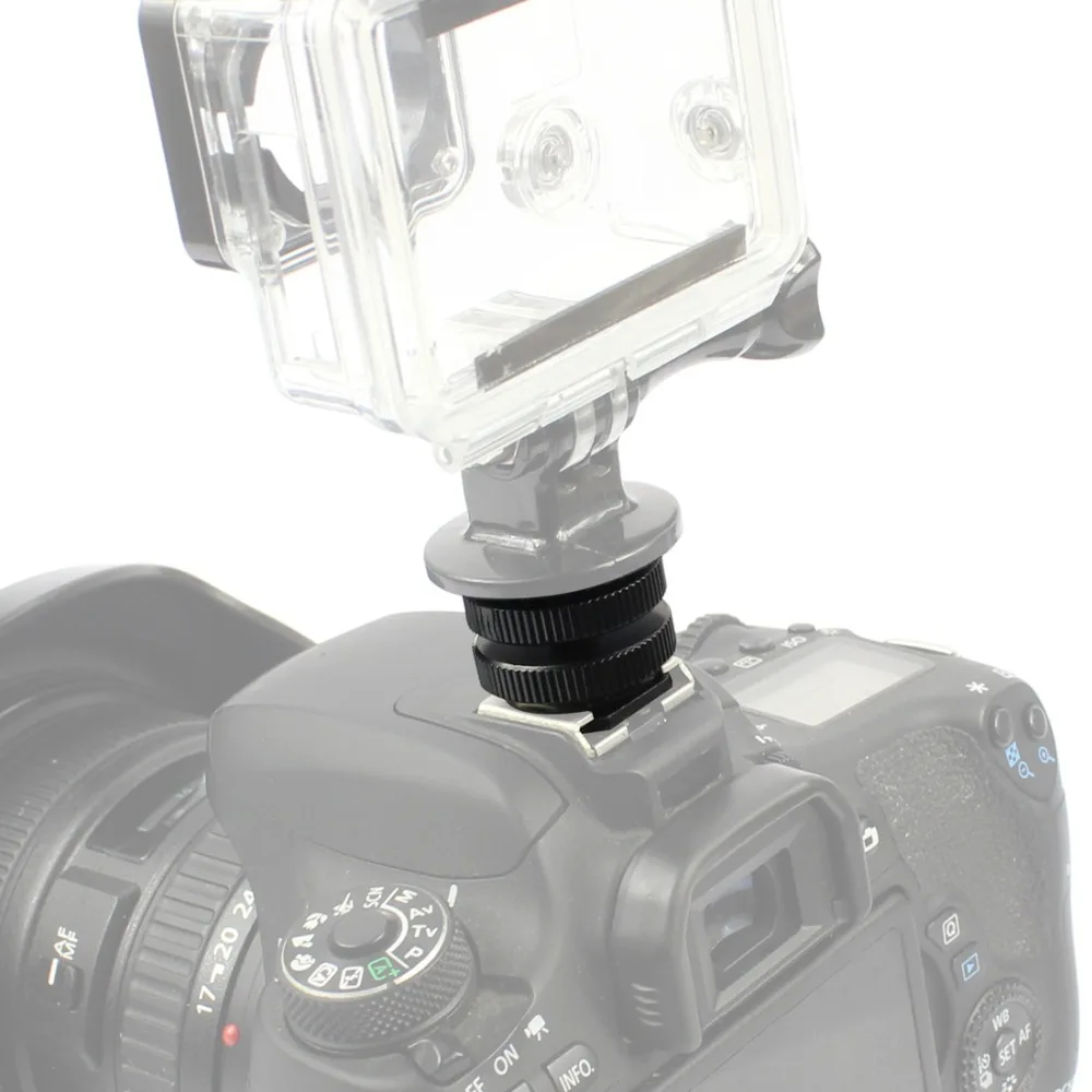 3/8 1/4 5/8 Single Dual Nut Stativplatte zum Blinken Kalter Blitzschuh-Schraubenadapter für GoPro 13 Insta360 X4 Light Stativ-Mikrofonhalter – Detail 38