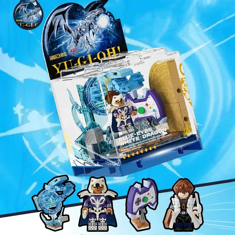 Anime Yu-Gi-Oh Bouwstenen Serie Boxed Sky Castle Duel Muto Yugi Seto Kaiba Ornamenten Speelgoed Splitsen Modelcollectie Geschenken