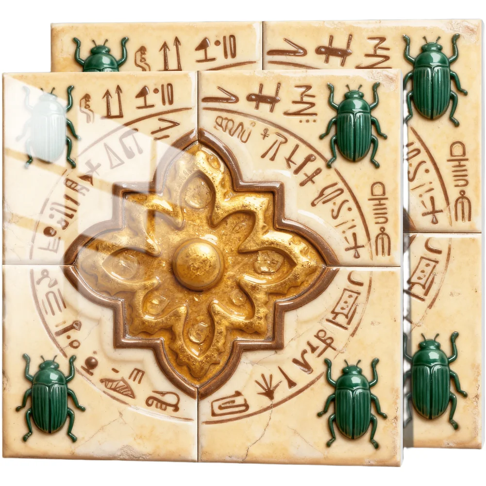 Green Marble Design Wall Decals Nordic Retro PVC Foam Tiles 15x15cm Self Sticking Removable Interior Decoration