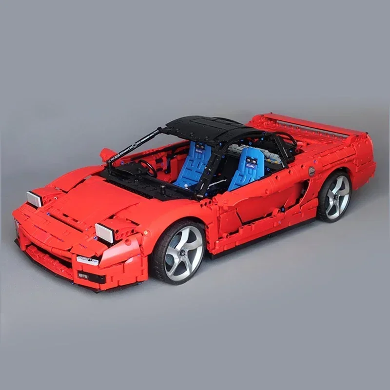 MOC-Briques de construction classiques Smile Car Model, Speed Champion, NSX, 1:8 Technology, Modular décennie ks, Gift, Christmas Toy, DIY Sets, Assembly