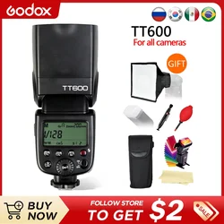 Godox TT600 TT600S Flash Kit 2.4G Wireless GN60 Master/Slave Camera Flashes Speedlite for Canon Nikon Sony Pentax Olympus Fuji