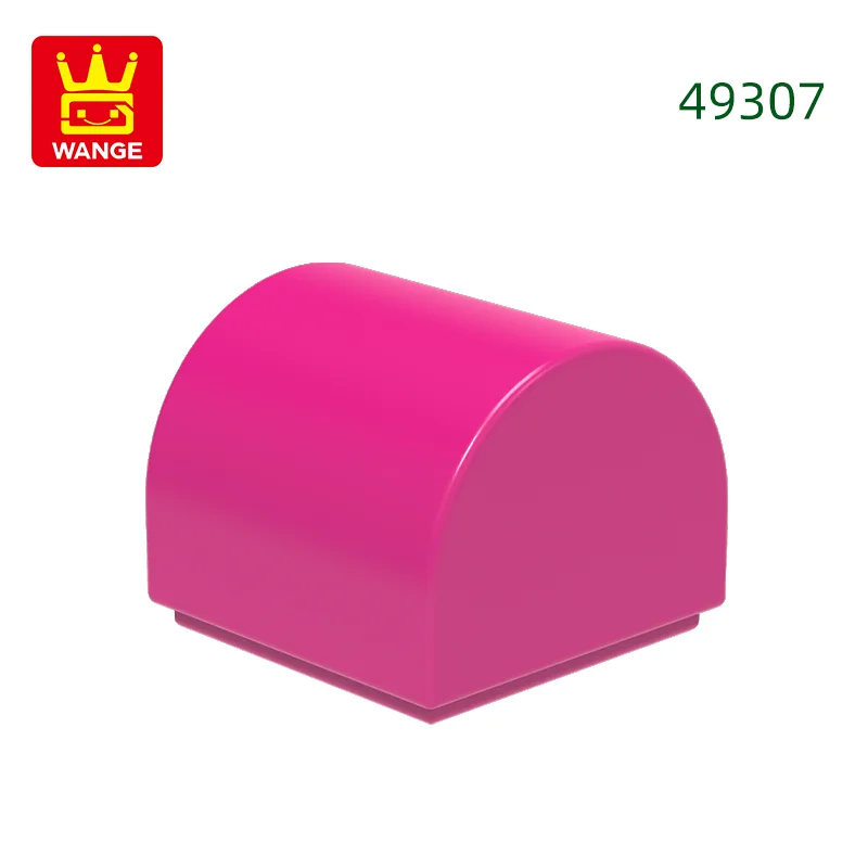 416 stks/partij 49307 1x1x2/3 Dubbele Gebogen Top Bouwstenen MOC Helling Accessoires Compatibel met baksteen Kinderen Speelgoed Geschenkdoos