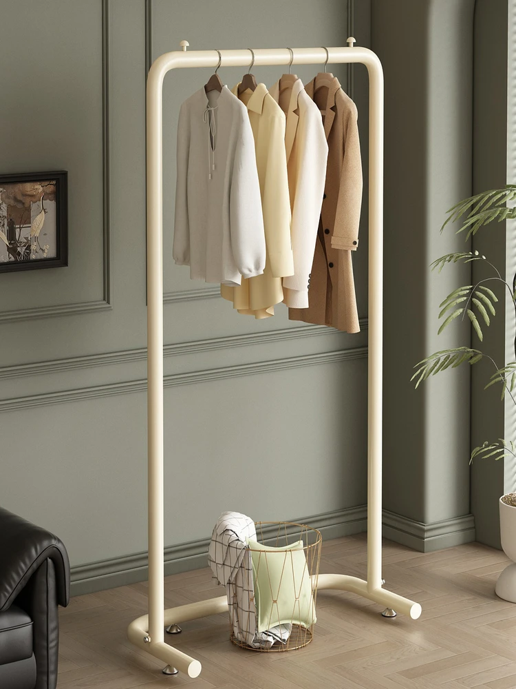 

Simple Stand Alone Single Rod Clothes Drng Ra Indoor Balcony Small Home Bedroom Floor Mounted Coat Ra Nordic Sle Carb...