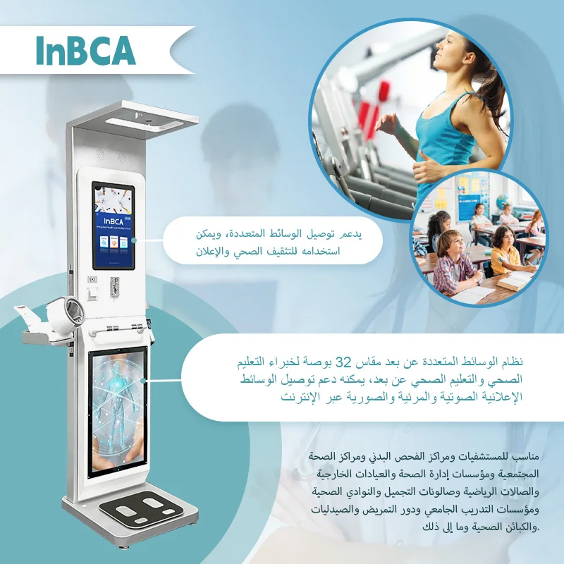 Touchless Patient Healthcare Kiosk with Multi-Function Medical Exams, Cloud Integration, AI Optimization, and DSM-BIA Technology