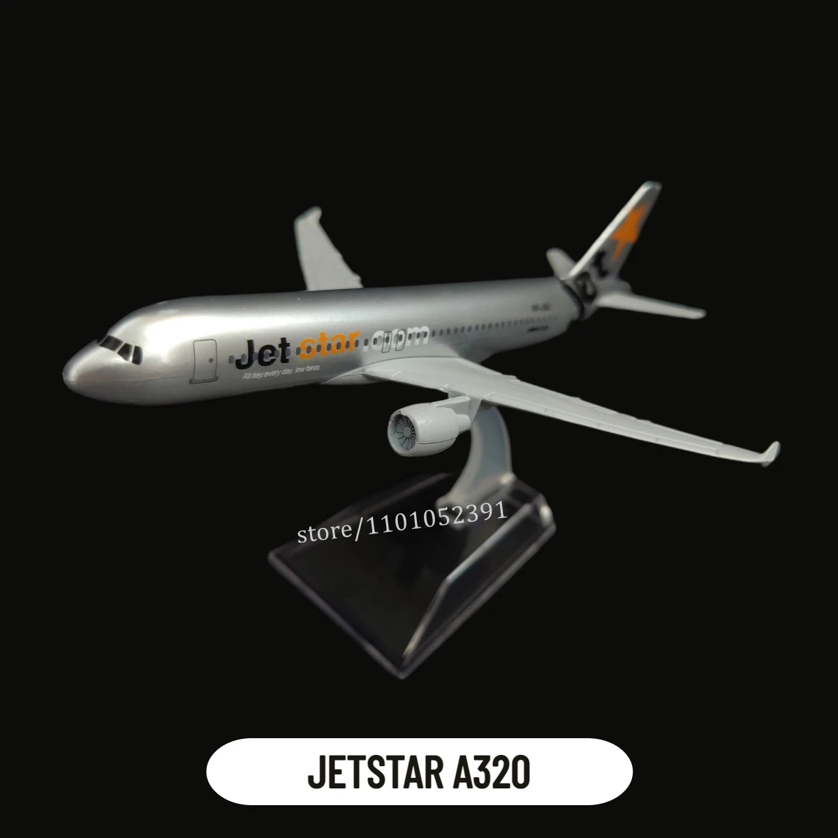 1:400 Metal Aircraft Model Replica, JETSTAR A320 Airplane Scale Miniature Art Diecast Office Home Aviation Decoration Toy Gift