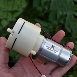 Bomba de oxígeno de aire al vacío de gran flujo, Micro Motor 555 de 60mm, CC de 12V, 10LPM, bomba de succión de presión negativa, masajeador de silla DIY