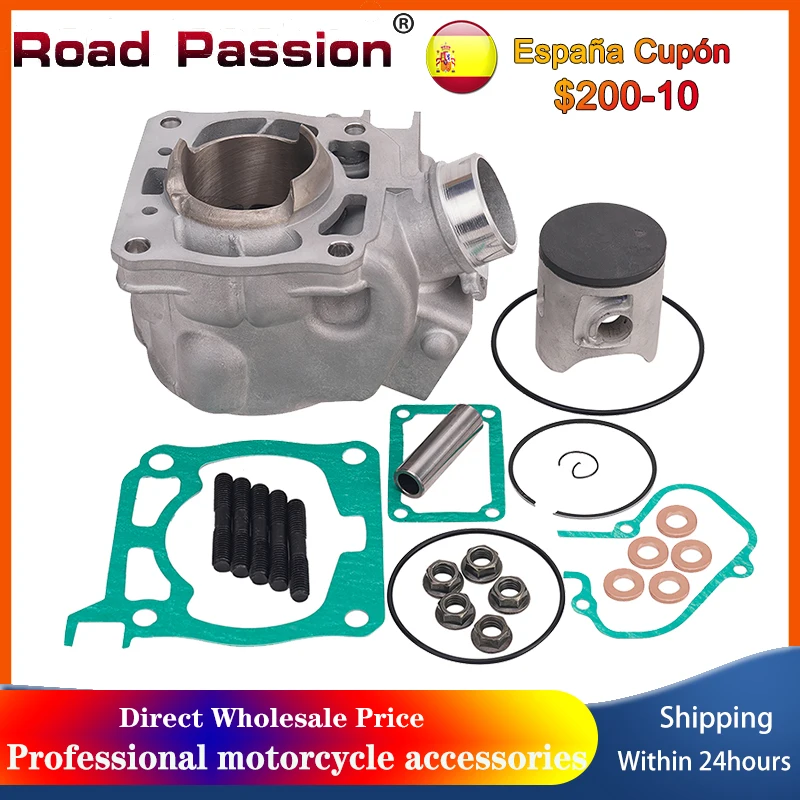 Road Passion-pieza de motor de motocicleta, bloque de cilindro de aire, Kit de anillo de pistón y Kit de juntas para cilindro de motocicleta YAMAHA YZ125 YZ 125, 54mm