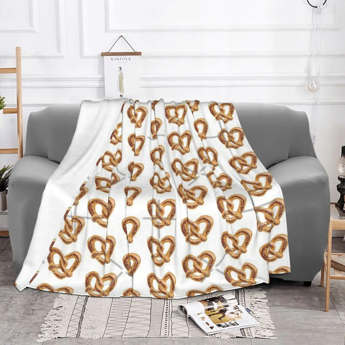 Pretzel Love Plush Bed Blankets Blankets & Throws Blankets And Blankets Throw Blanket