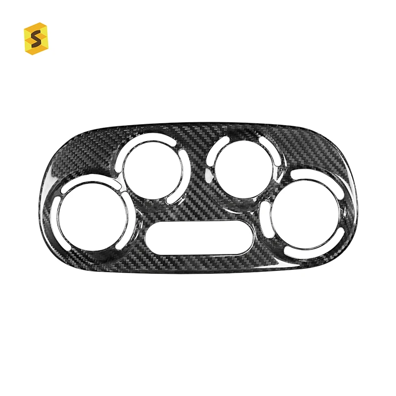 

Equipment Smart Library ShaSha Carbon Fiber Interior Accessories AC Switch Knob Style For Fiat 500 Abarth