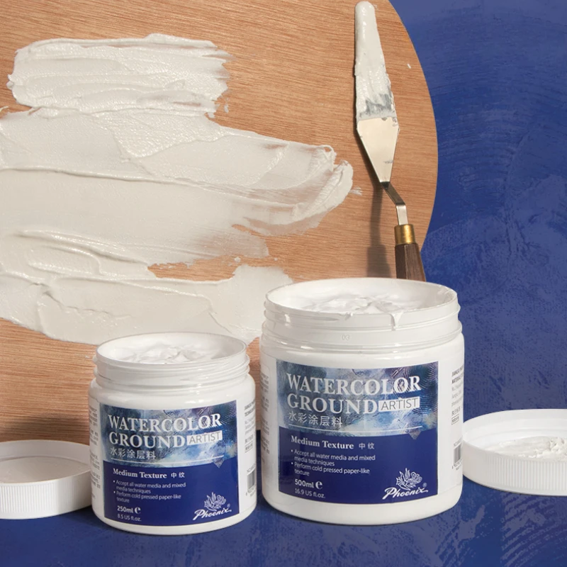 

250/500ML Watercolor Coating Material Watercolor Painting Base Media Shaping Paste Relief Texture Material Art Supplies