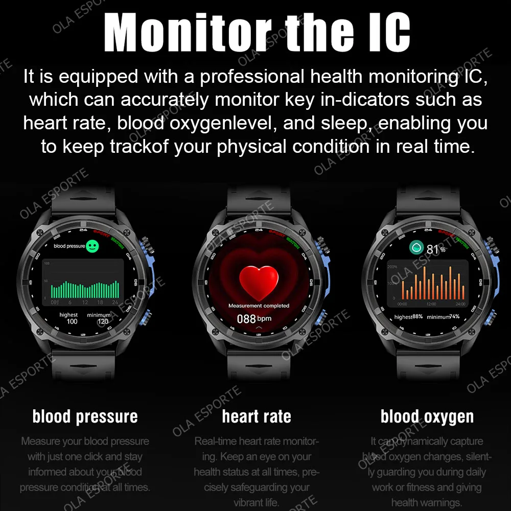 2025 neue GPS SmartWatch Offline Karten 4 GB Speicher Video Player Kompass Militär Sport Smart armband Männer 50 m schwimmen Wasserdicht