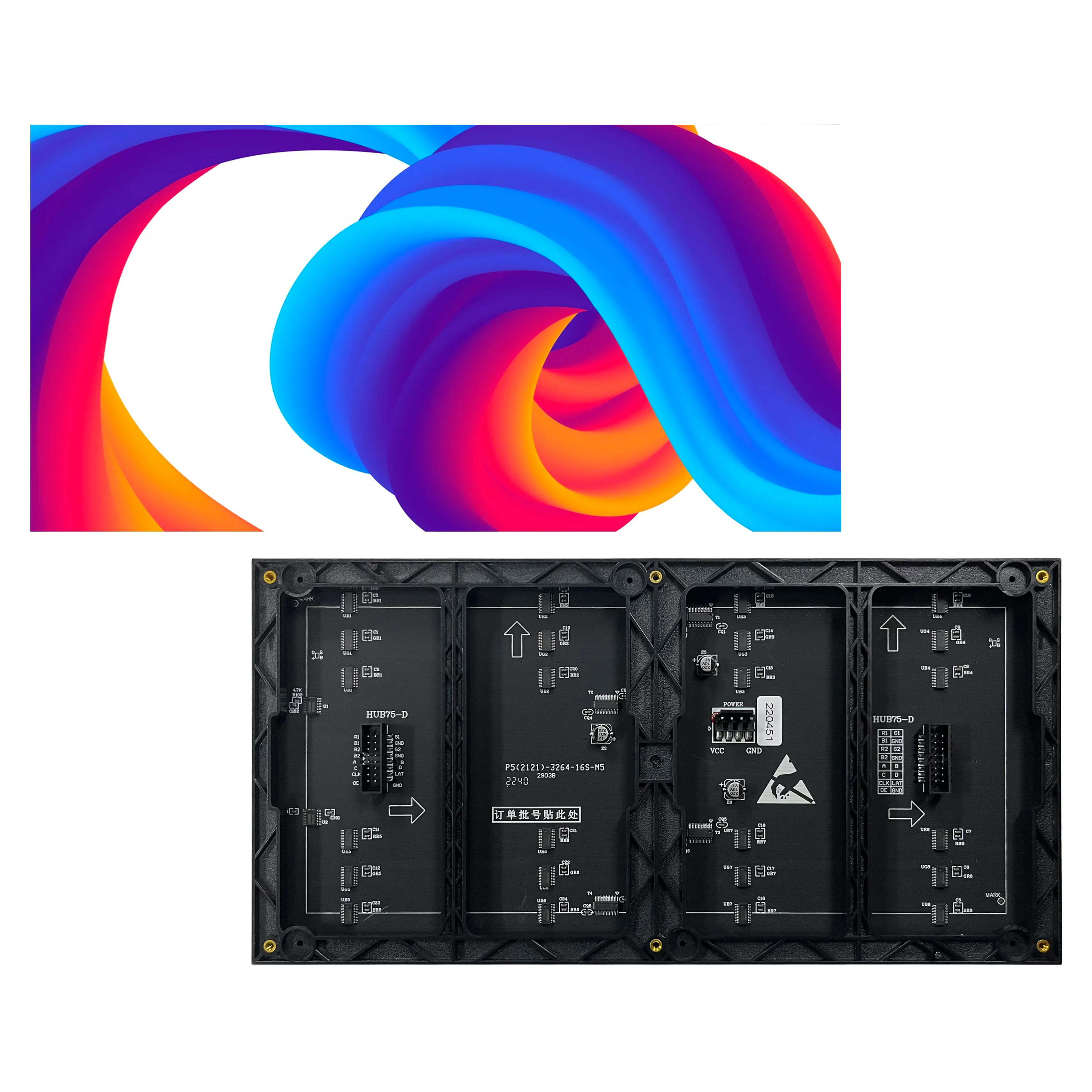 Indoor P5 LED Screen Module Display SMD RGB Full Color 320*160mm 64x32 Pixel for Advertising LED Billboard