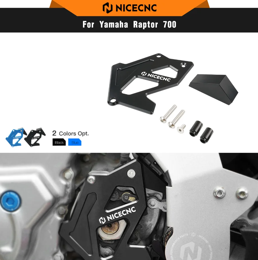 

NICECNC For YAMAHA ATV Sprocket Cover Case Saver Protector Chain Guard For YAMAHA RAPTOR 700 2006-2011 2013-2024 700R 2016-2024
