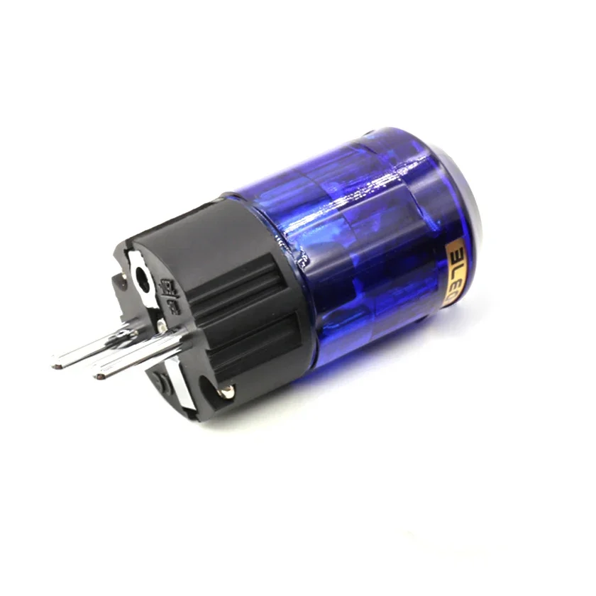 P037ER 1 زوج الروديوم مطلي P-037E الاتحاد الأوروبي Schuko قابس طاقة C-037 IEC موصل ل Hifi الصوت لتقوم بها بنفسك Schuko التيار المتناوب سلك الطاقة كابل