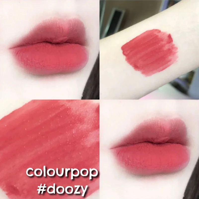 Hot Colorpop Cara Bubble Colorpop Matte Lip Glaze Starling/Zuma Milk Tea Nude Makeup