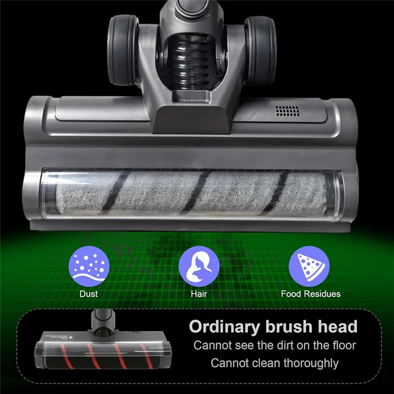 

Для Dyson V10 Slim V12 насадка для пылесоса мягкая роликовая щетка со светодиодными лампами для пыли для паркетного пола