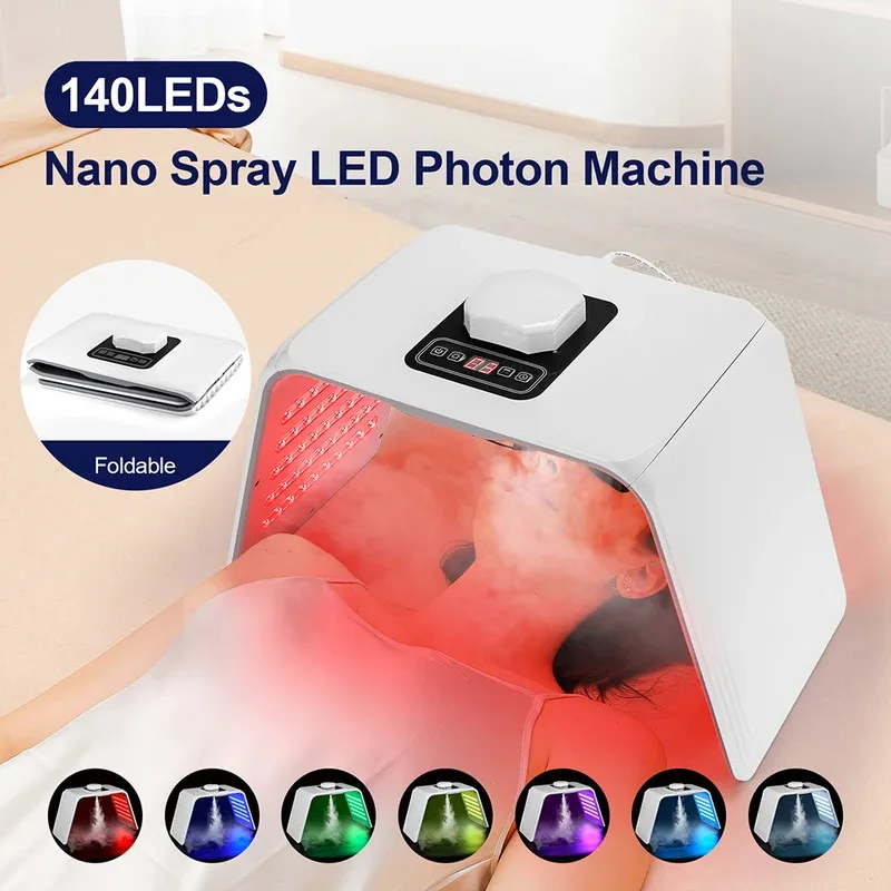 7 Colors LED Photon Beauty Mask Skin Moisturizing Nano Spray Face&Body SPA Care
