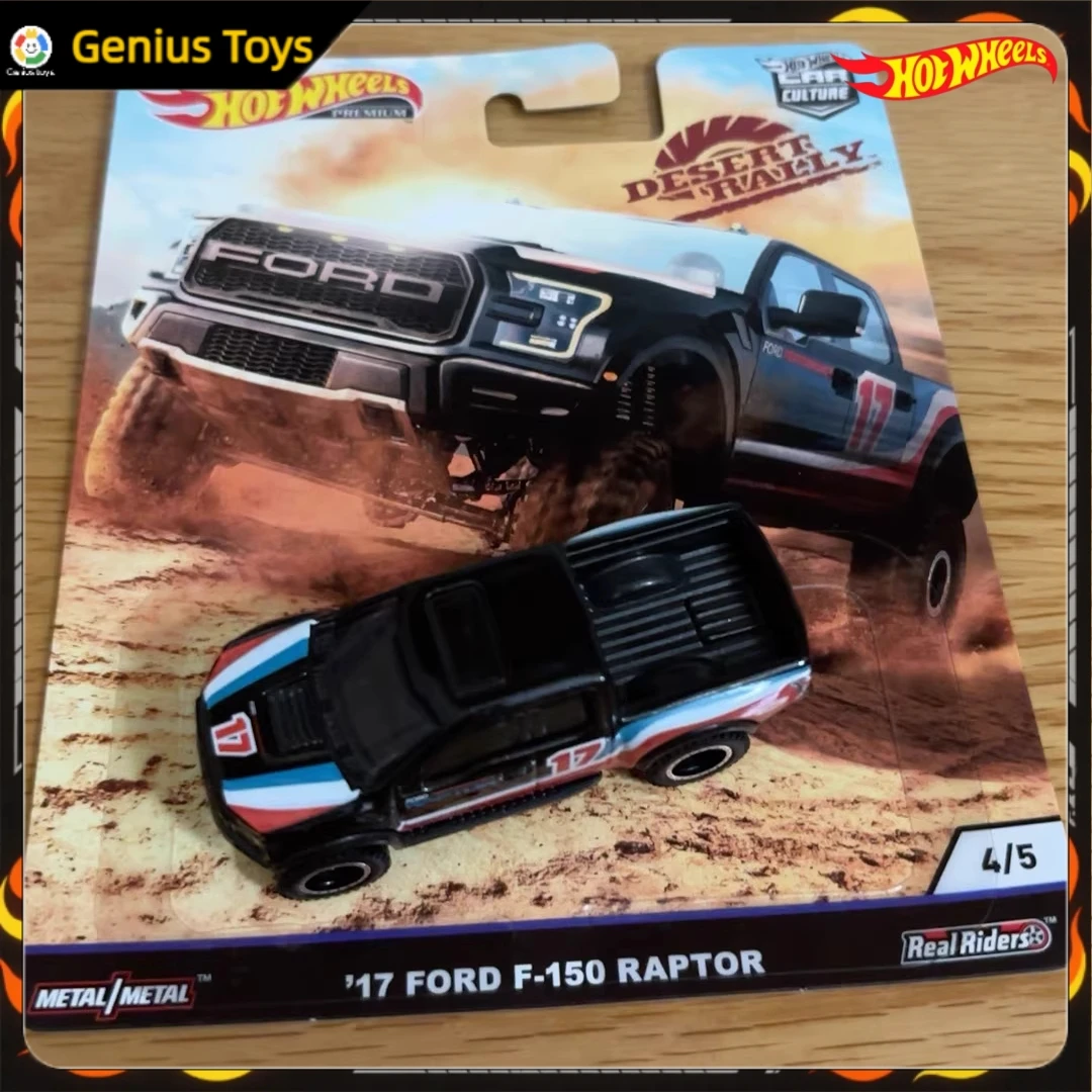 

Hot Wheels Премиум Автомобиль Культура Литой Под давлением Автомобиль 17 Ford F-150 Raptor Desert Rally Коллекционная модель автомобиля из сплава 1:64 Игрушка для взрослых
