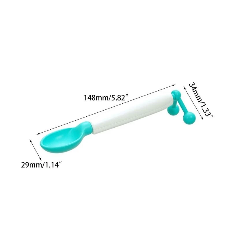 J15U ملعقة تغذية للأطفال الصغار في المرحلة الأولى ملعقة حساسة لدرجة الحرارة هدية مغرفة