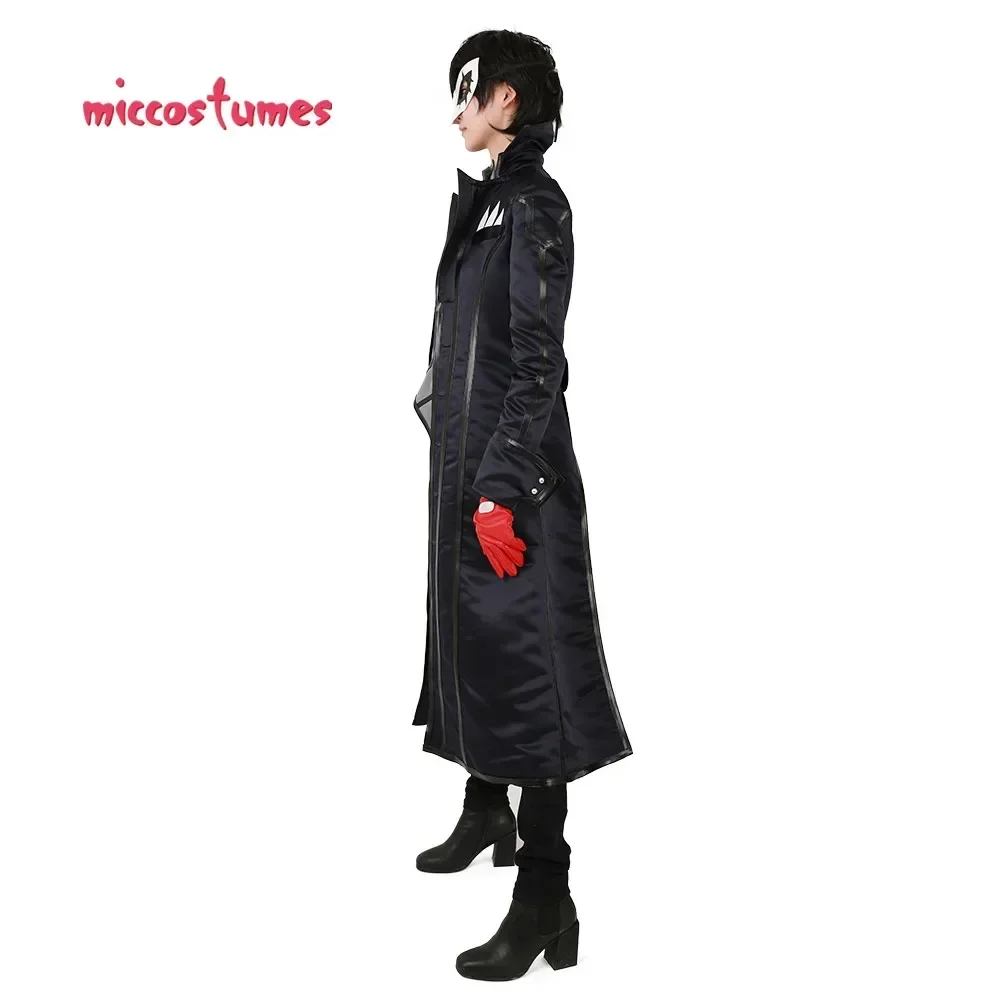 Miccostumes Men\'s Joker Cosplay Men\'s Anime Costume Coat Shirt Gloves and Eye Covering for Thief Cosplay Costume