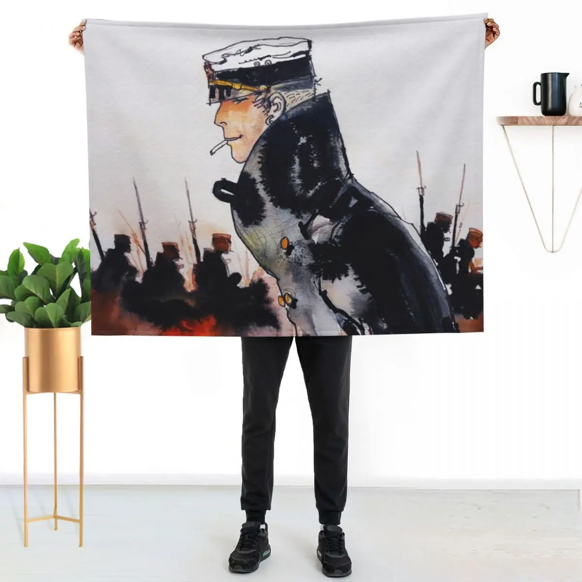 Corto & soldiers Throw Blanket Fashion Sofas Soft Plaid Cute Plaid Soft Big Thins Decorative Sofas Blankets