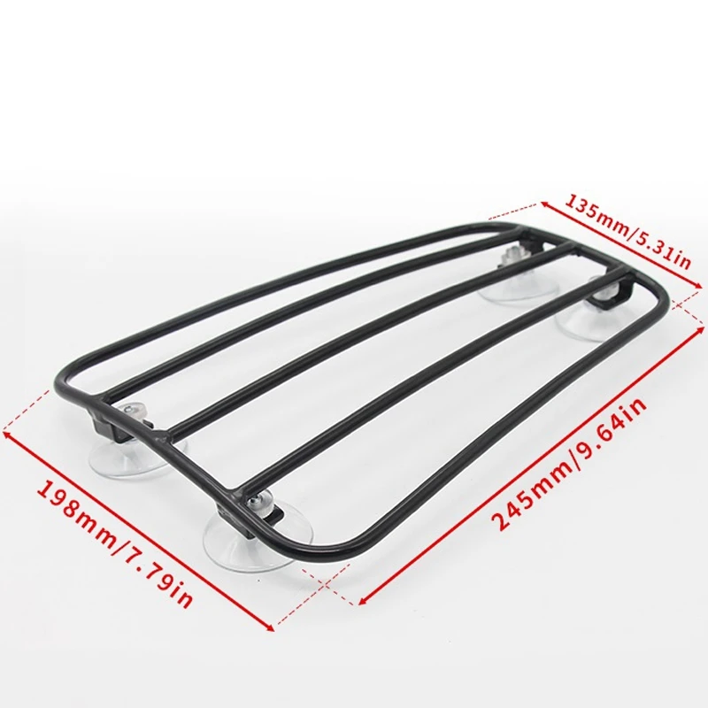 Motorcycle Oil Fuel Tank Luggage Shelf Rack Steel Rear Fender Rack Luggage Bracket With Sucker