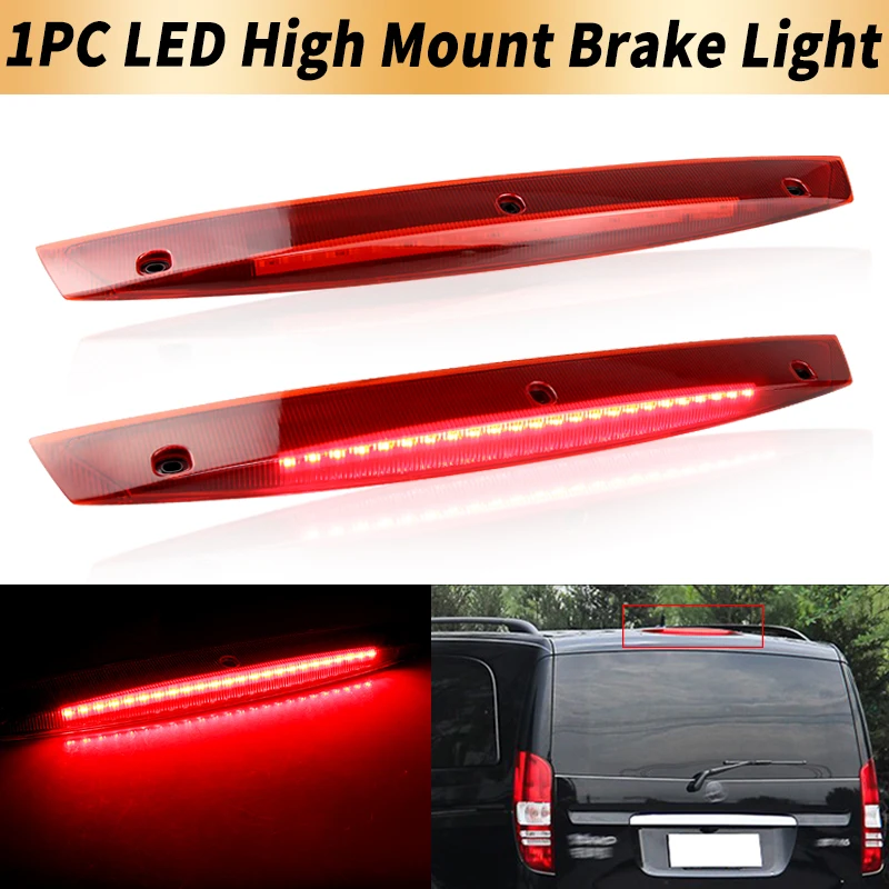 1PC LED High Mount Third Brake Light Canbus For Mercedes-Benz V-Class Vito Viano W639 Tail Stop Warning Fog Lamp Car Accessory - view 2