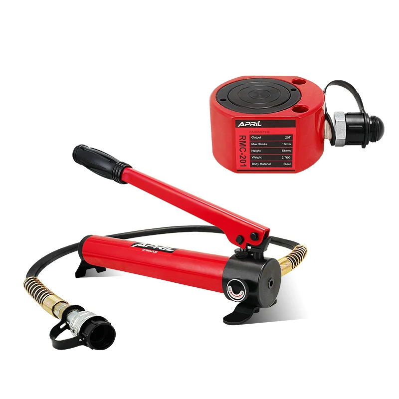 أسطوانة رام هيدروليكية 5/10/20 طن رافعة رفع مقبس رام هيدروليكي منخفض صغير محمول لبناء جسر بناء السفن