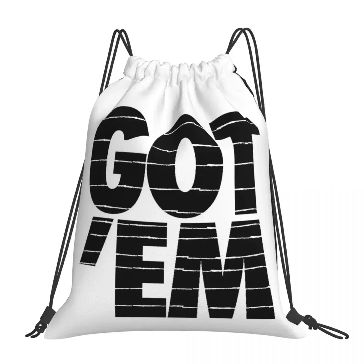 

GOT EM Hypebeast Sneakerhead Backpacks Portable Drawstring Bags Drawstring Bundle Pocket Sports Bag BookBag For Travel School