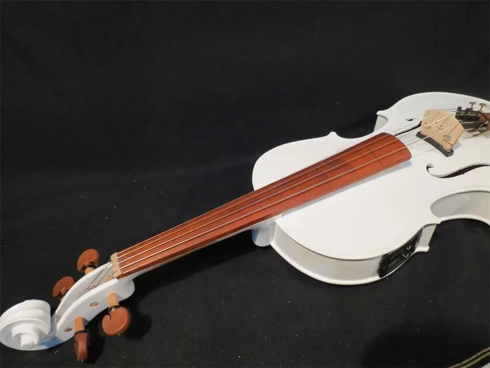 

Guarneri style 16" White colors electric & acoustic viola #8639
