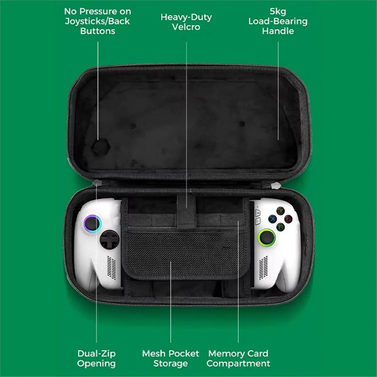 

Storage Bag for Ally X Carrying Case Hard Shockproof Travel Protective Bags with Bracket Game Accessories