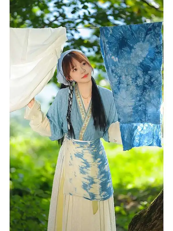 

Stunning Tian Geng Hanfu for Women 2025 New Wei Jin Style Fairy-like Flowing Ancient Costume Farming Scholar Female Lead Photo