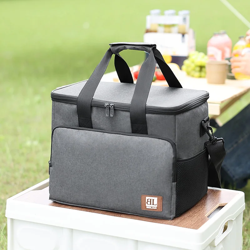 27L Large Foldable Refrigerated Bag Insulated Lunch Bag Leak Proof Lunch Refrigerated Tote Bag Multi bag for Beach Picnic Office