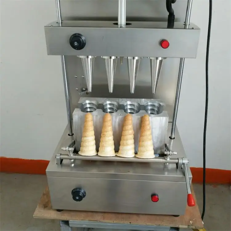 Macchina per la produzione di coni per pizza conici per snack, macchina per alimenti di strada automatica commerciale