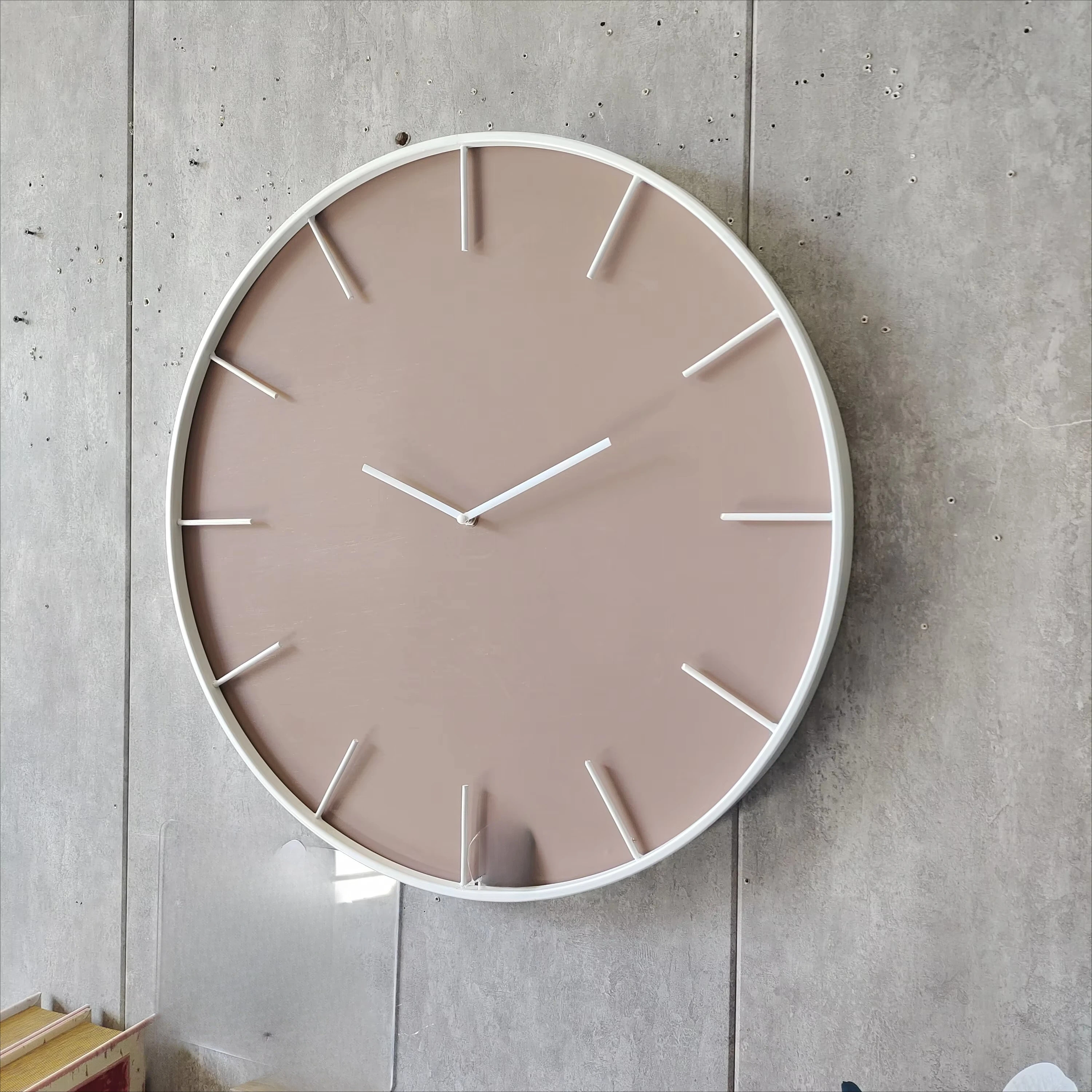 &c 60cm Large Iron Wall Art Clock Luxury Home Decor Customizable Dropshipping Modern Living Room Large Quantity