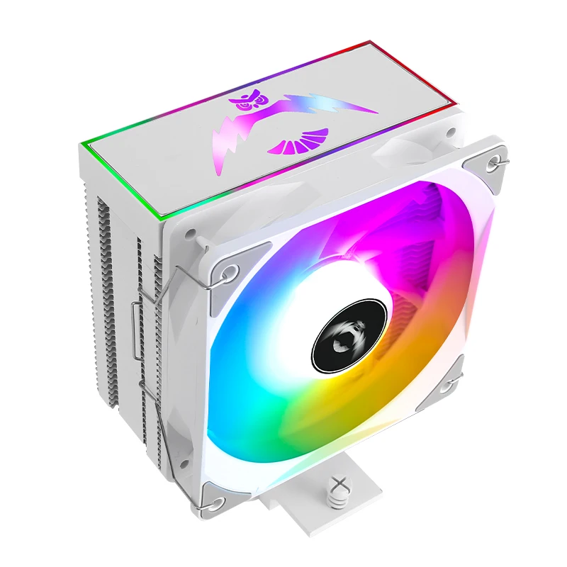 QiuzAim RGB 120-мм вентилятор, 4 тепловых трубки, кулер, процессор x79 x99 AM4 AM5, совместимый с LGA2066 2011 Intel115x 1200 1700 18xx i5 i7 i9