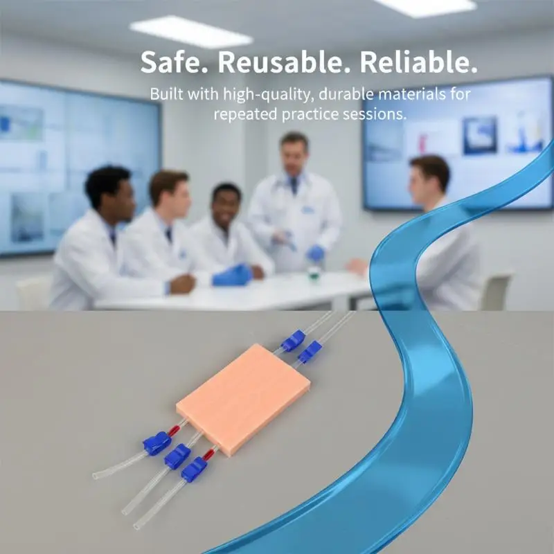Silicone Wound Suture Injection Pad Medical Practice Model with Blood Collection Return Kit Nursing Student Training Tool