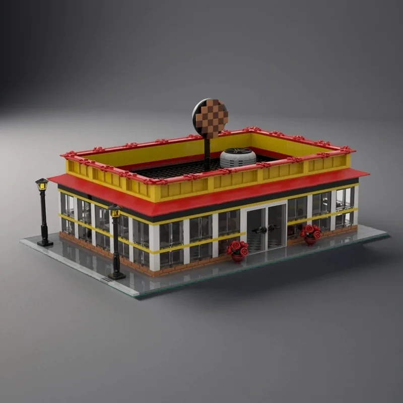 1848 قطعة MOC الإفطار العشاء وحدات نموذج اللبنات البناء هدية الكريسماس تجميع DIY بها بنفسك فكرة الإبداعية لعبة أطفال #4